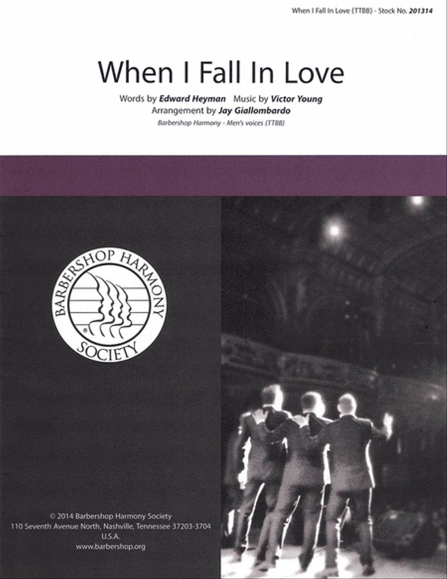 When I Fall in Love TTBB scores gallery preview page 1