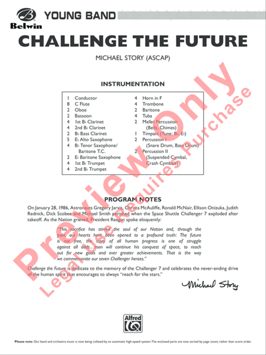 Challenge the Future Concert Band scores gallery preview page 2