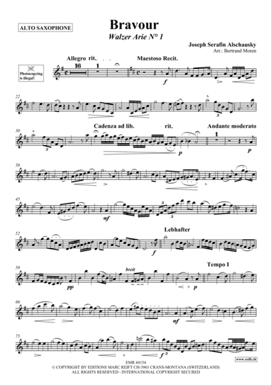 Bravour Bravour Alto Saxophone scores gallery preview page 2
