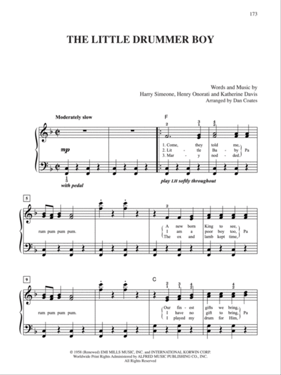 The World's Most-Beloved Christmas Songs Easy Piano scores gallery preview page 5