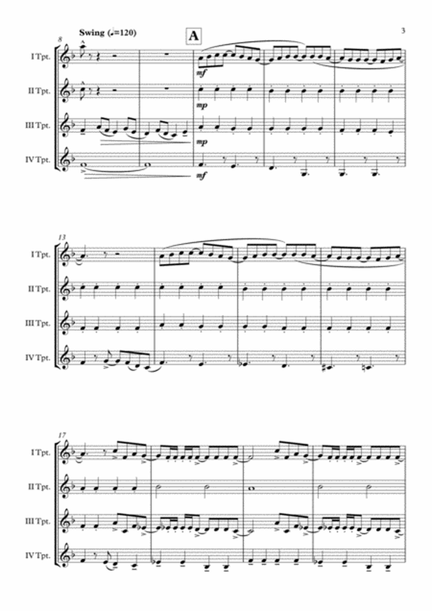 "Beatles Medley" Trumpet Quartet arr. Adrian Wagner image number null