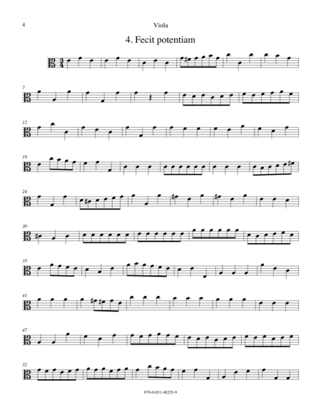 Magnificat in A Minor - Viola