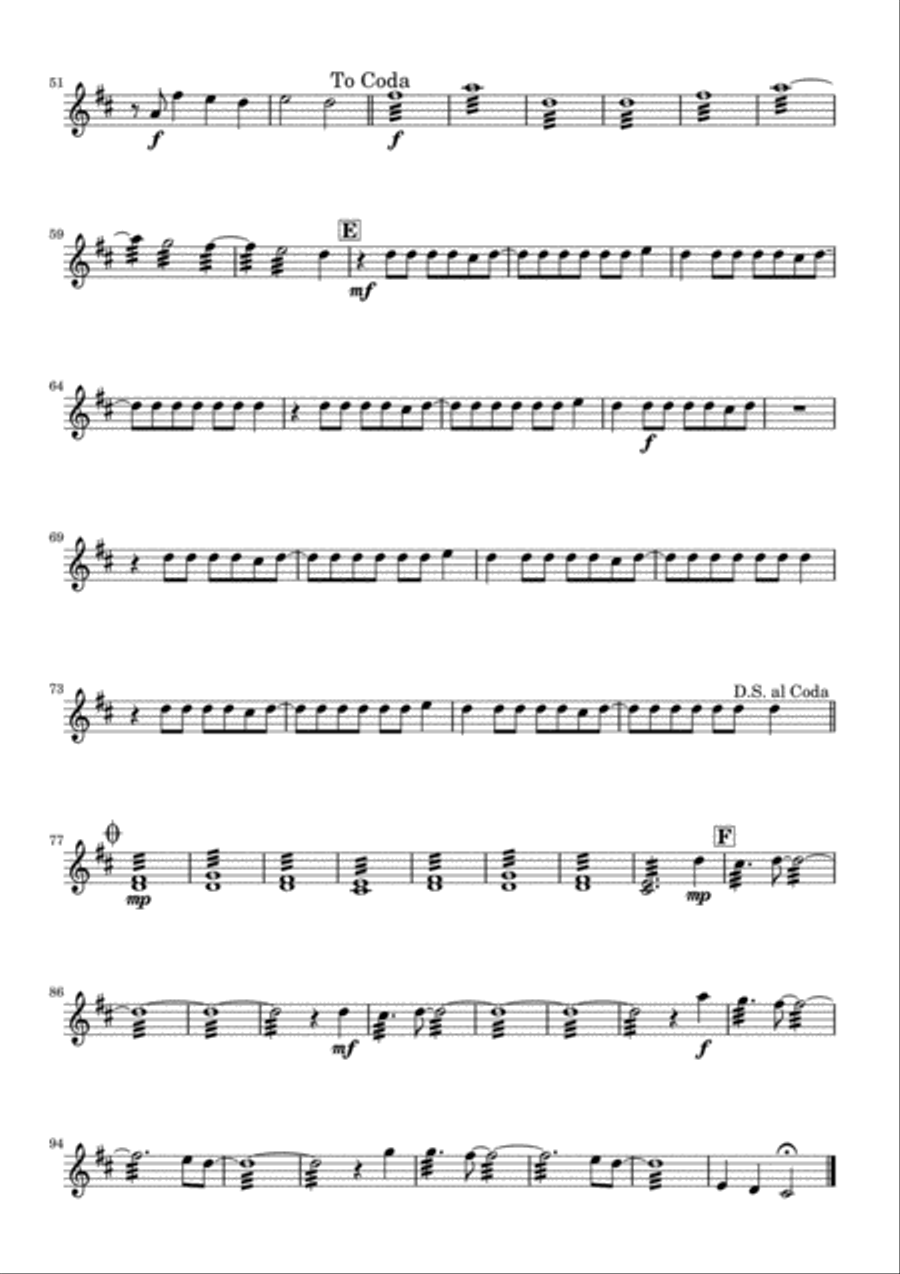 Mr. Brightside Small Ensemble scores gallery preview page 5