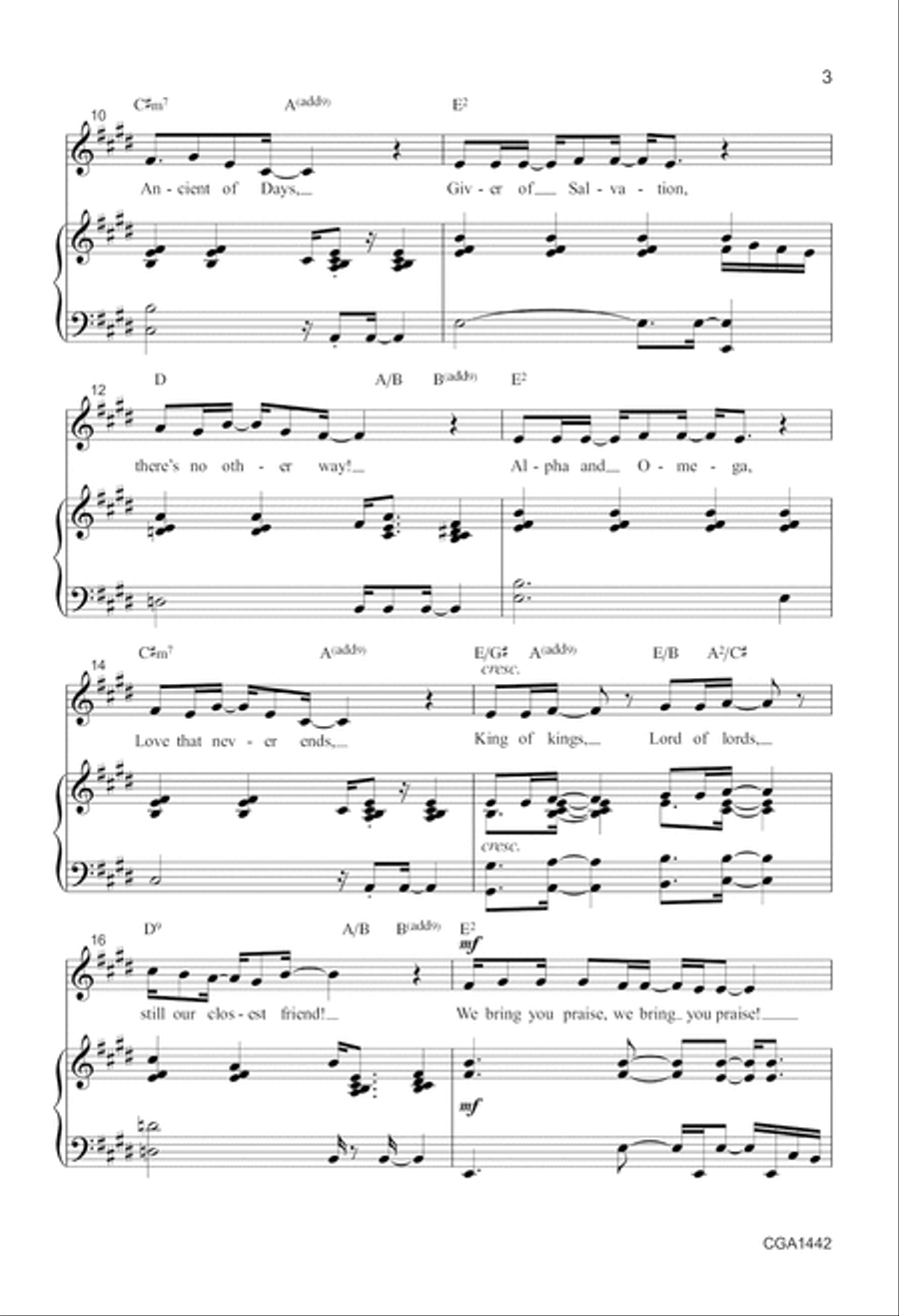 Bring You Praise Bring You Praise Unison Choir scores gallery preview page 3