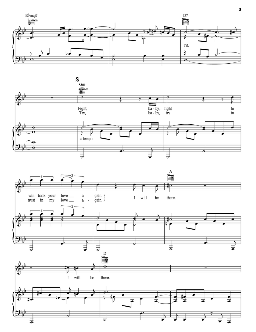 Still Loving You Piano, Vocal, Guitar scores gallery preview page 3