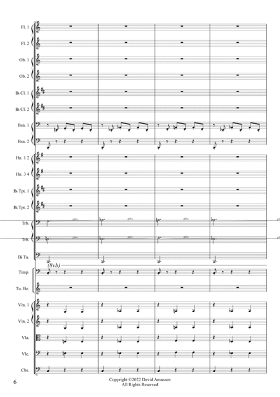 The Overture of Awareness Full Orchestra scores gallery preview page 6