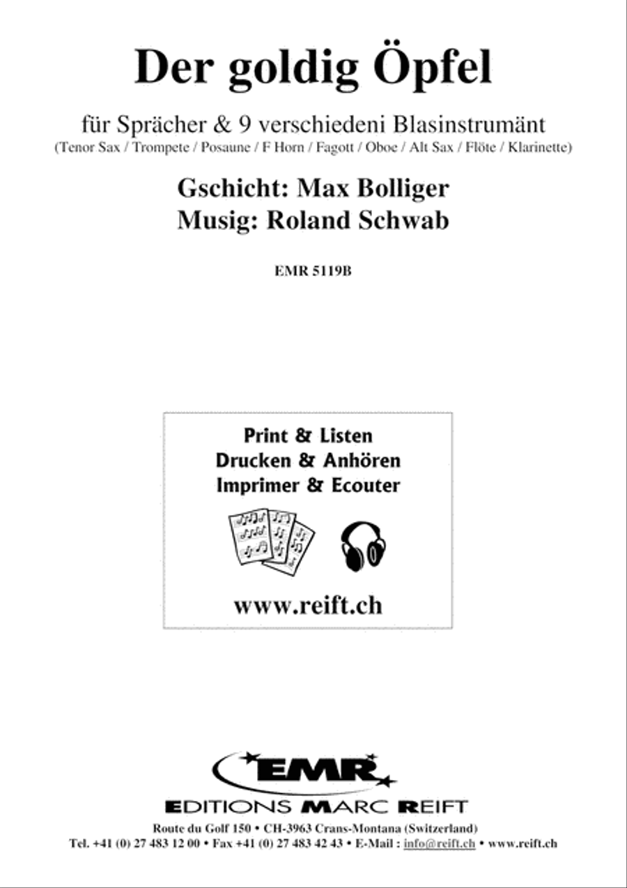 Der goldig Opfel Trombone scores gallery preview page 2
