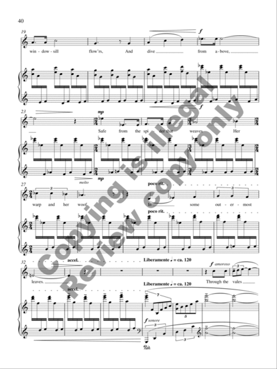 Collected Songs for Soprano and Piano Soprano Voice scores gallery preview page 43