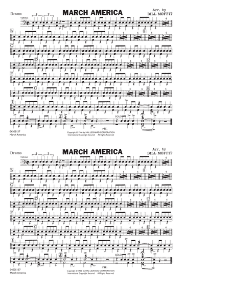 March America - Drums
