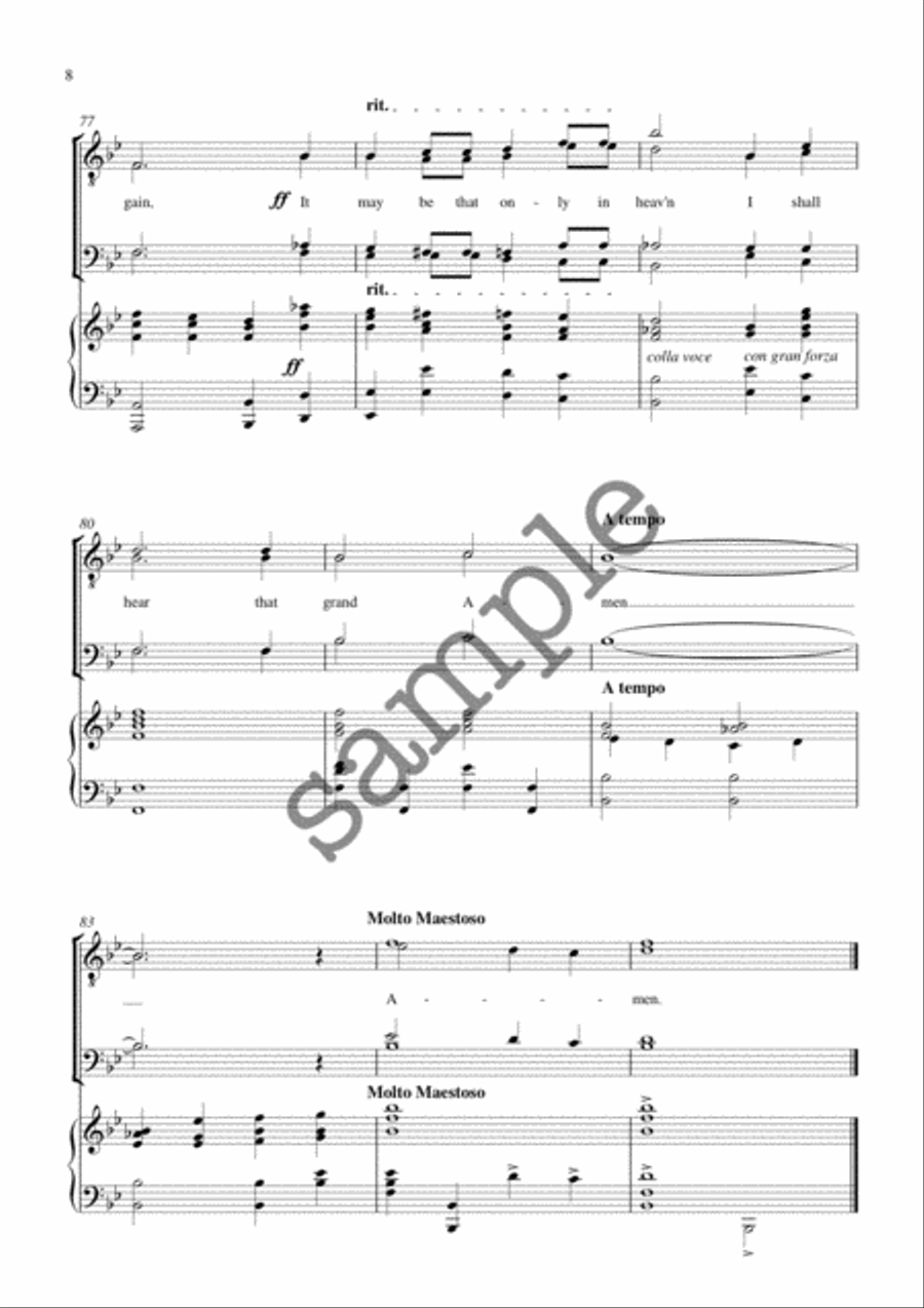 The Lost Chord The Lost Chord TTBB scores gallery preview page 8