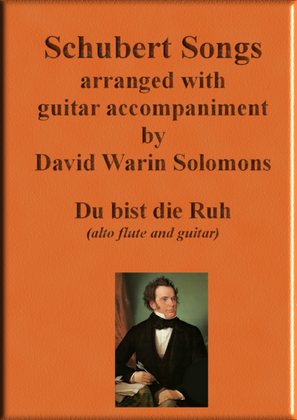Book cover for Du bist die Ruh for alto flute and guitar