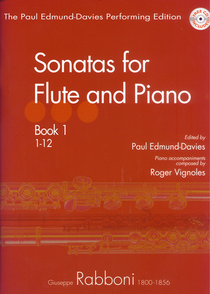 Book cover for Sonatas for Flute and Piano Book 1