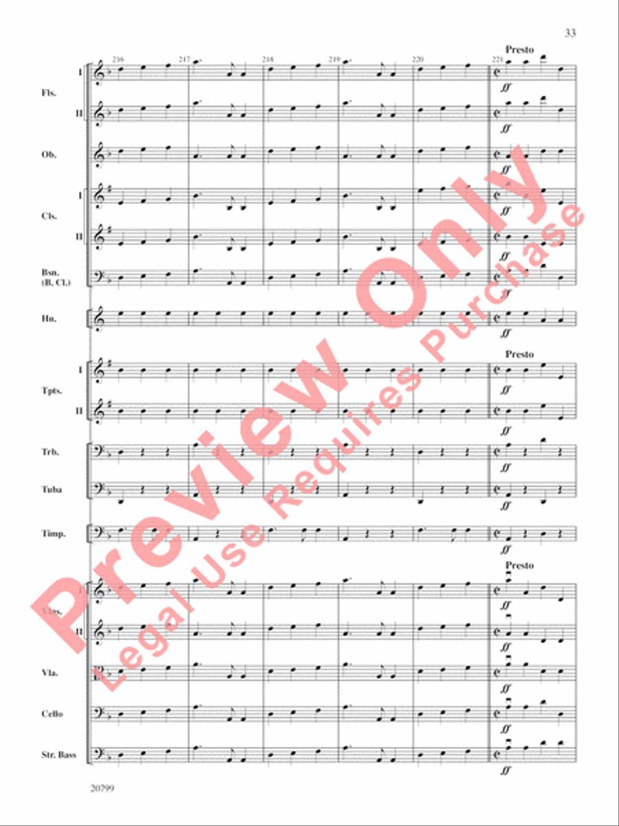 Symphony No. 9 Full Orchestra scores gallery preview page 34