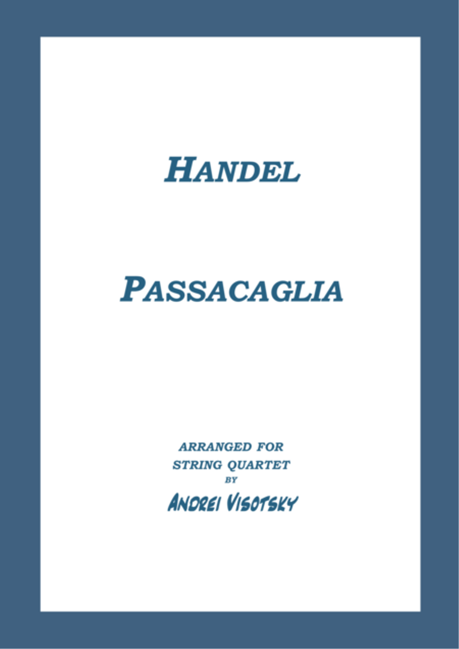 Passacaglia String Quartet scores gallery preview page 1