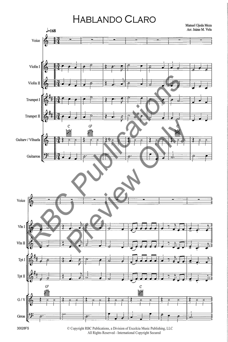 Hablando Claro Hablando Claro Voice scores gallery preview page 3