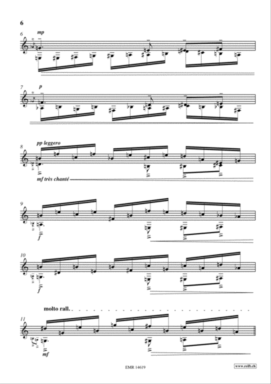 Etude en forme de Rondo Classical Guitar scores gallery preview page 6