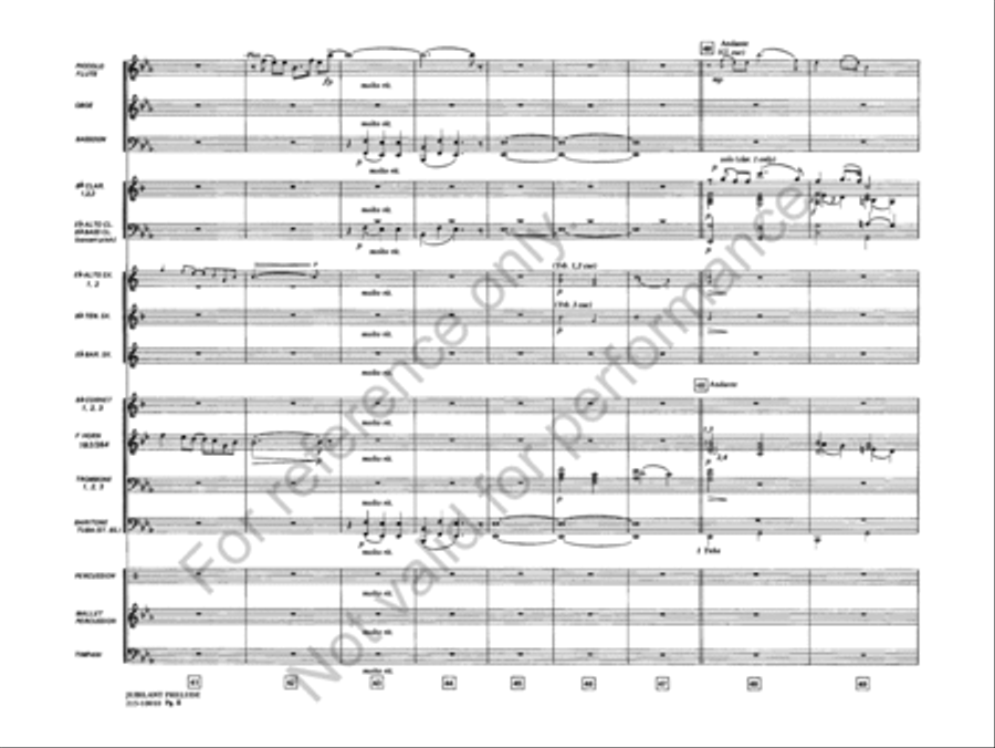 Jubilant Prelude Concert Band scores gallery preview page 9