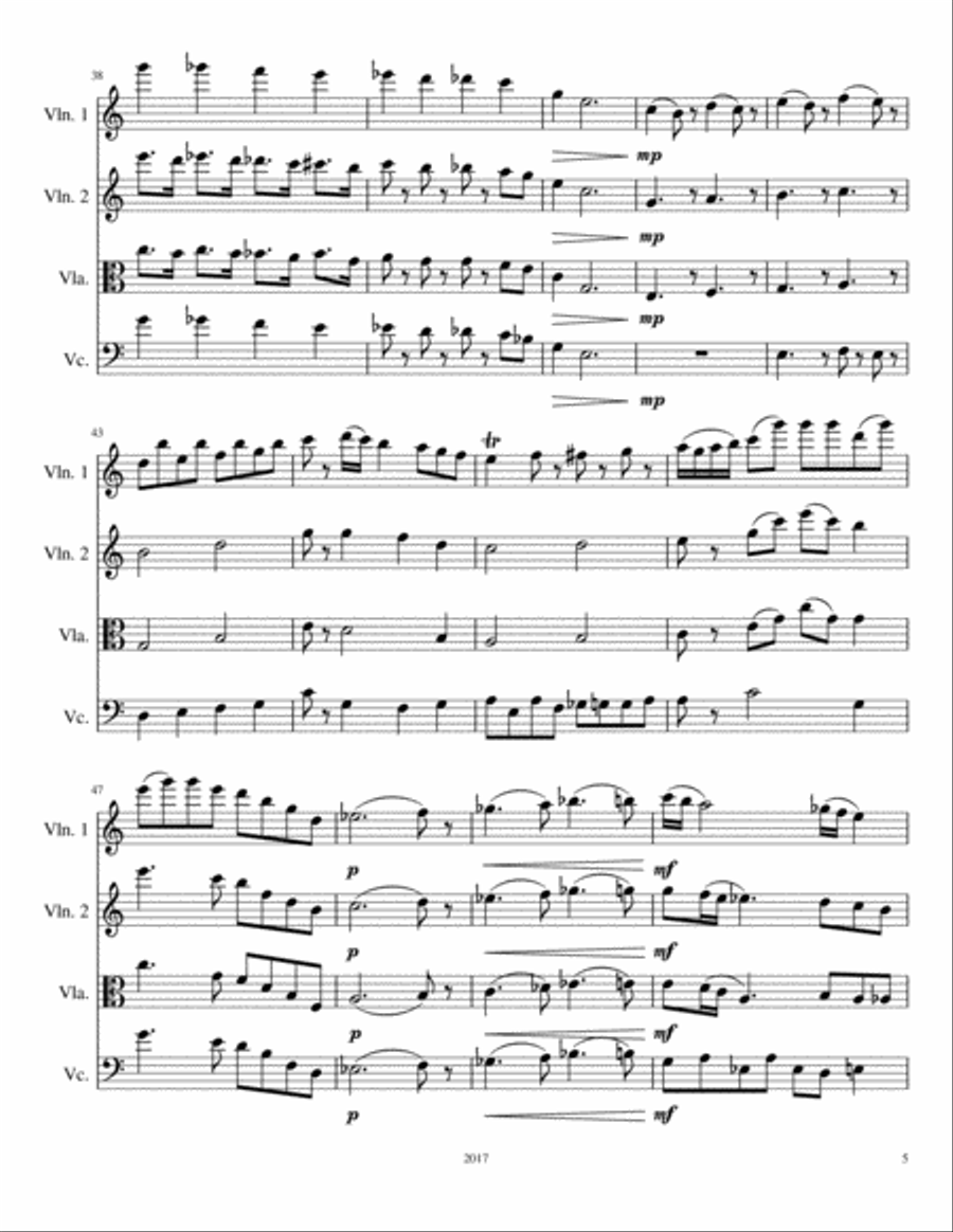 Four Robins (String Quartet) image number null