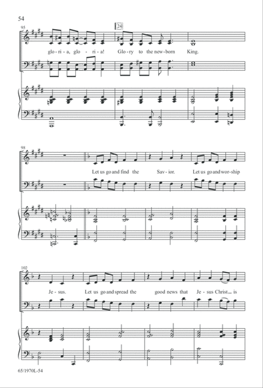 A Great and Mighty Wonder 4-Part scores gallery preview page 55