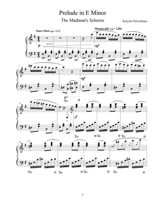 Prelude in E Minor: The Madman's Scherzo