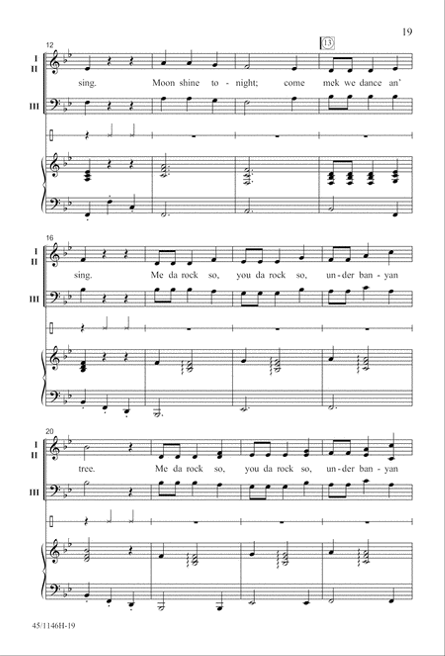 We Sing the World Around Choir scores gallery preview page 19