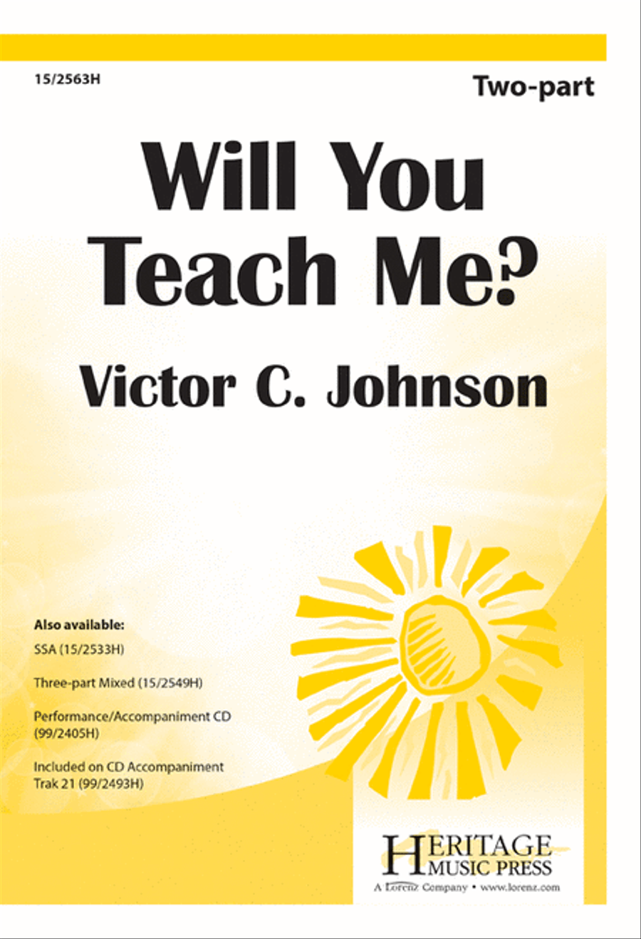 Will You Teach Me? 2-Part scores gallery preview page 1