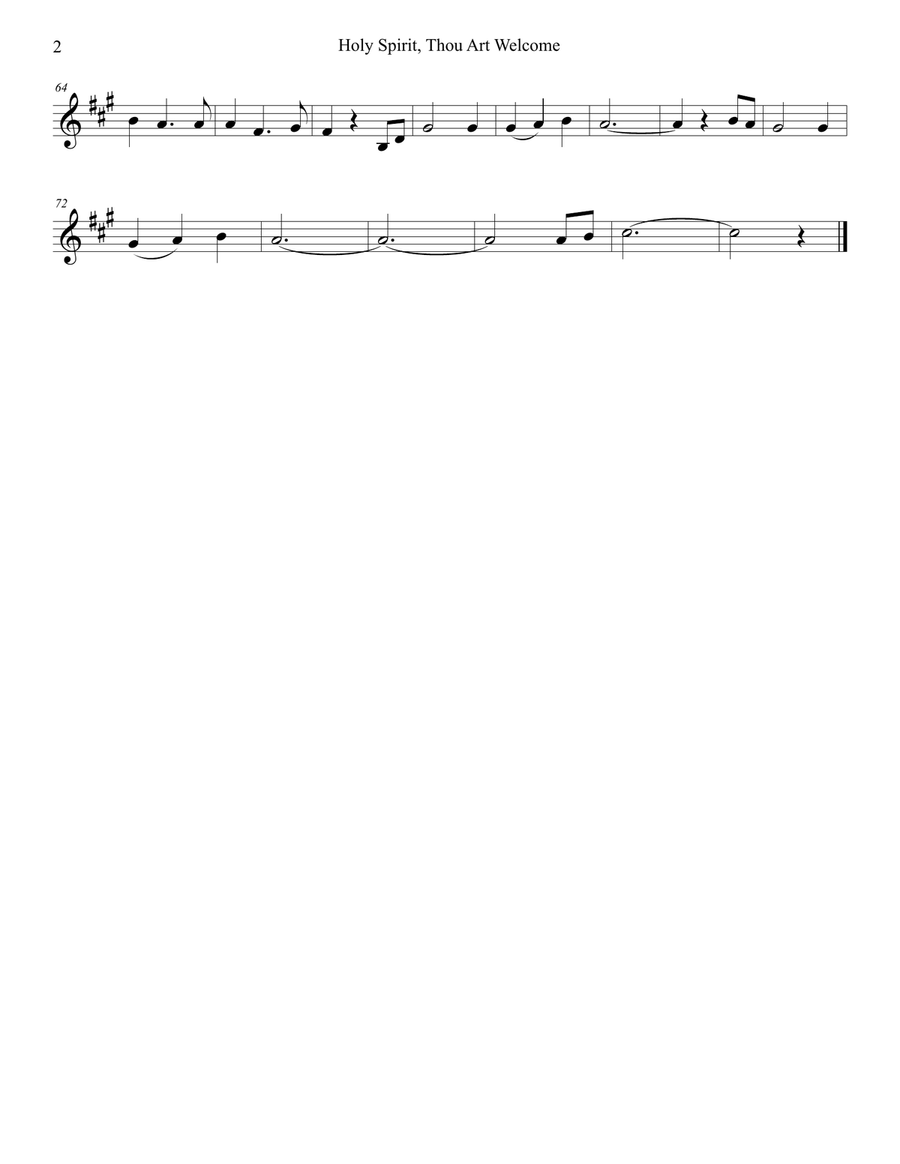 Holy Spirit, Thou Art Welcome Brass Ensemble scores gallery preview page 6
