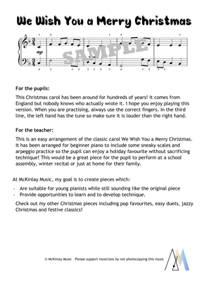 We Wish You a Merry Christmas (and scales and arpeggios!)