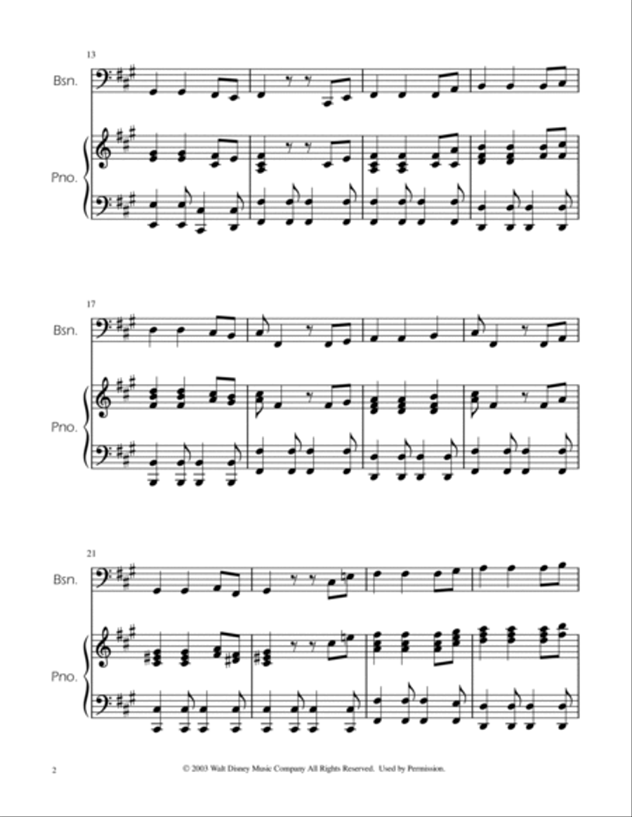 He's A Pirate Bassoon scores gallery preview page 2
