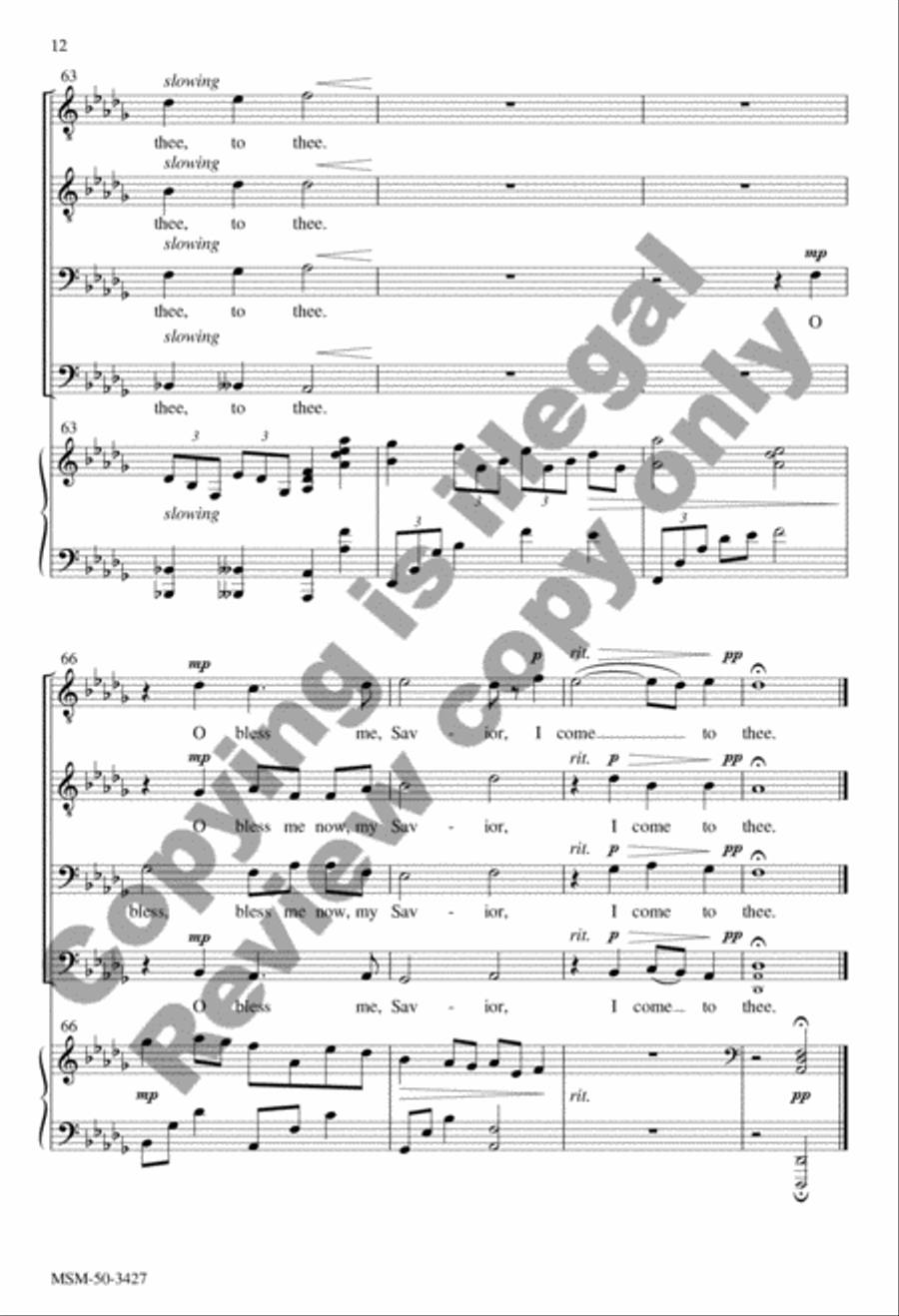 I Need Thee Every Hour TTBB scores gallery preview page 23