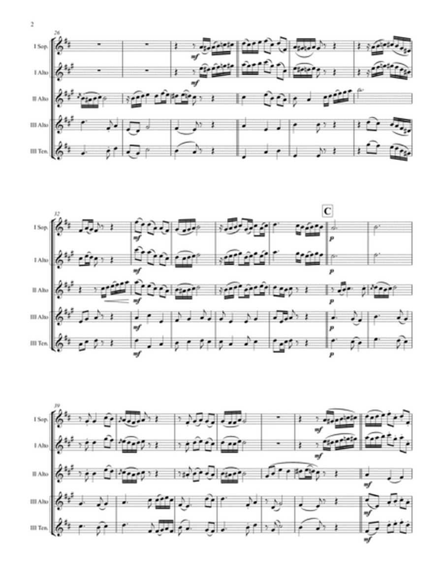 Santa Lucia - Italian Folk Song - Here in the twighlight - Saxophone Trio