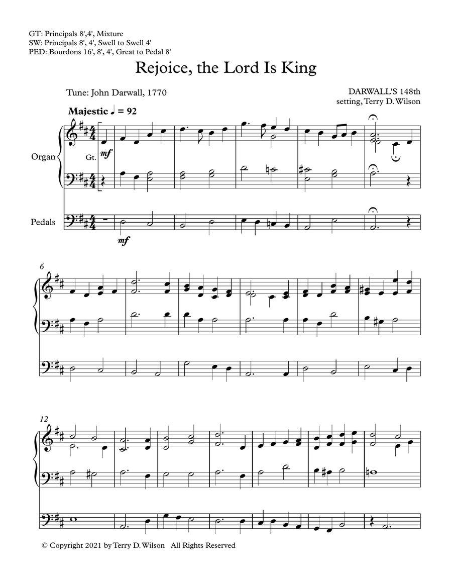 Rejoice, the Lord Is King