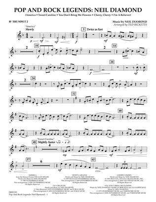 Pop and Rock Legends - Neil Diamond - Bb Trumpet 2