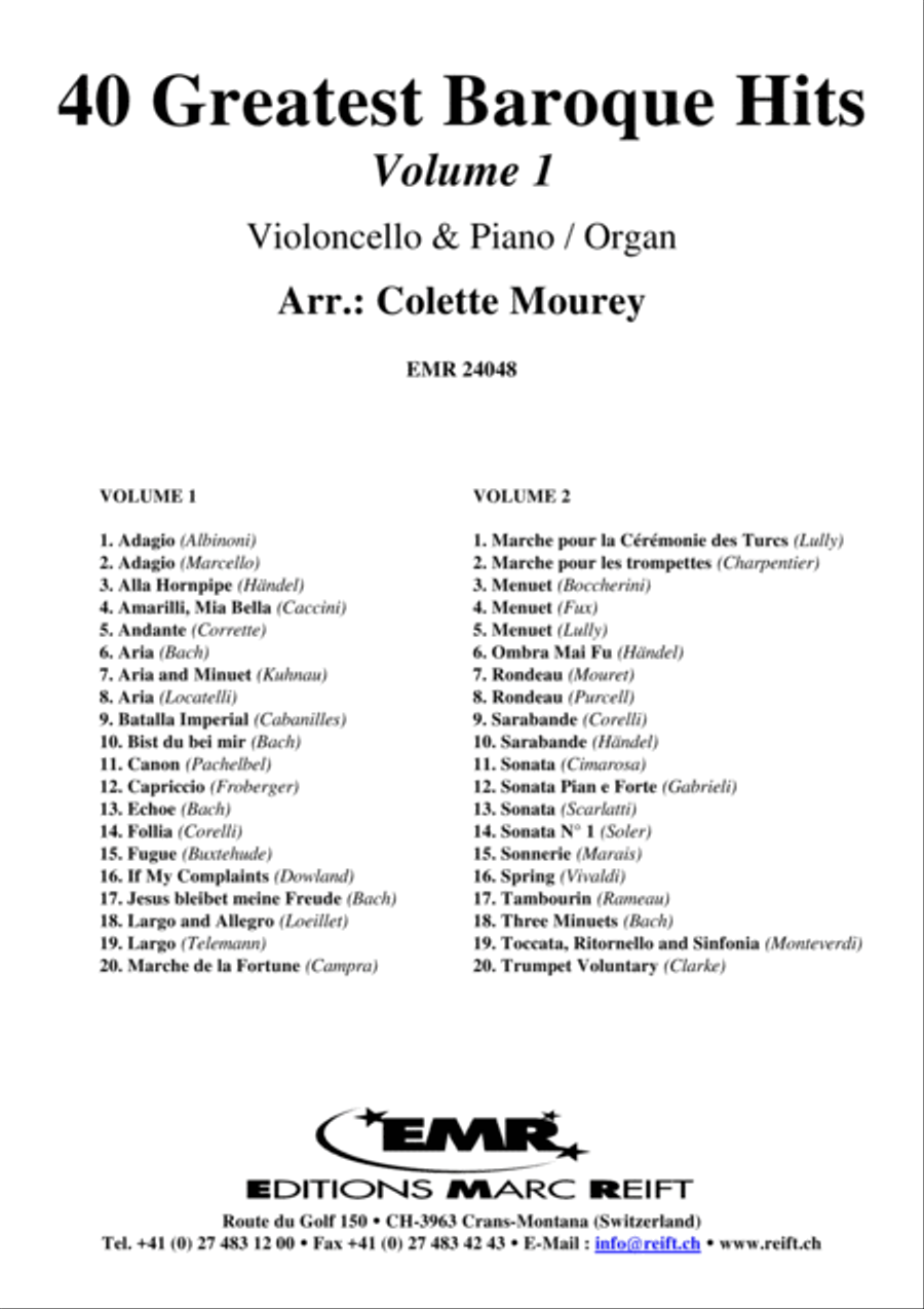 40 Greatest Baroque Hits Volume 1 image number null