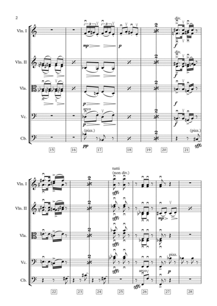 Psycho (prelude) by Bernard Herrmann Set of Parts - Digital Sheet Music