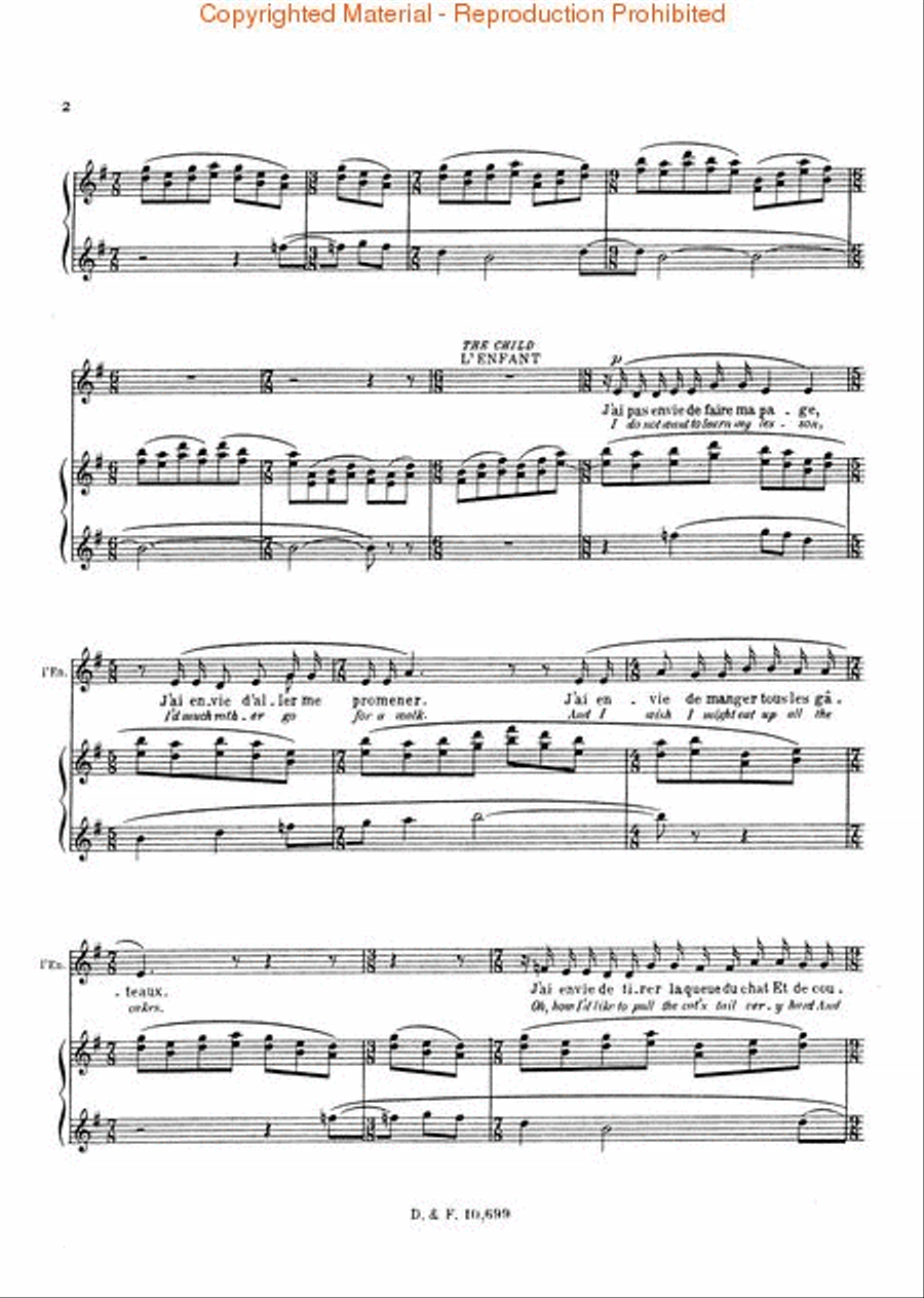 L'enfant et les Sortilèges (The Bewitched Child) Choir scores gallery preview page 3