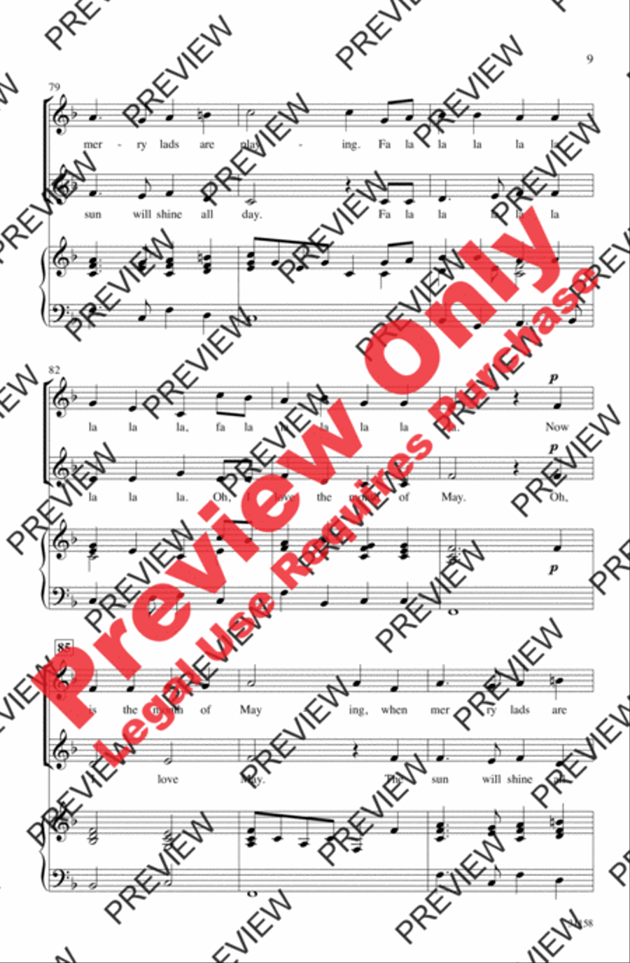 Sing of the Spring Sing of the Spring 2-Part scores gallery preview page 9