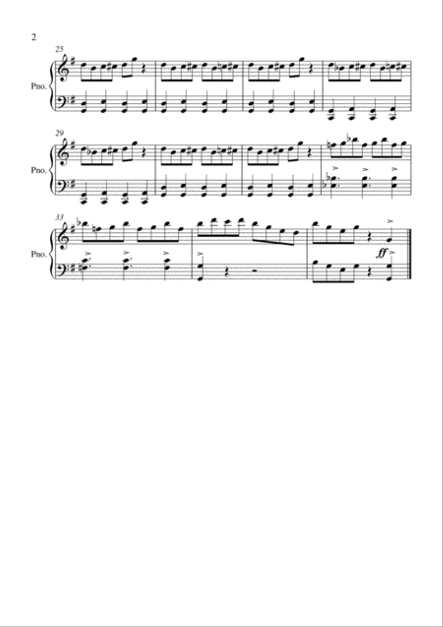 Rolling Back To Railtown Piano Solo scores gallery preview page 2