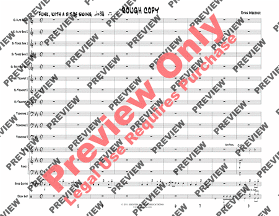 Rough Copy Rough Copy Jazz Ensemble scores gallery preview page 6