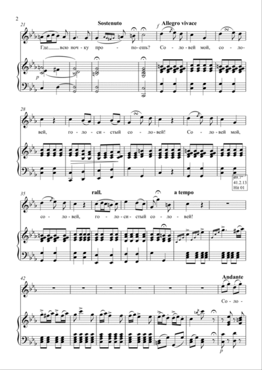 The Nightigale Soprano Voice scores gallery preview page 2