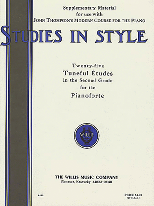 Book cover for Studies in Style