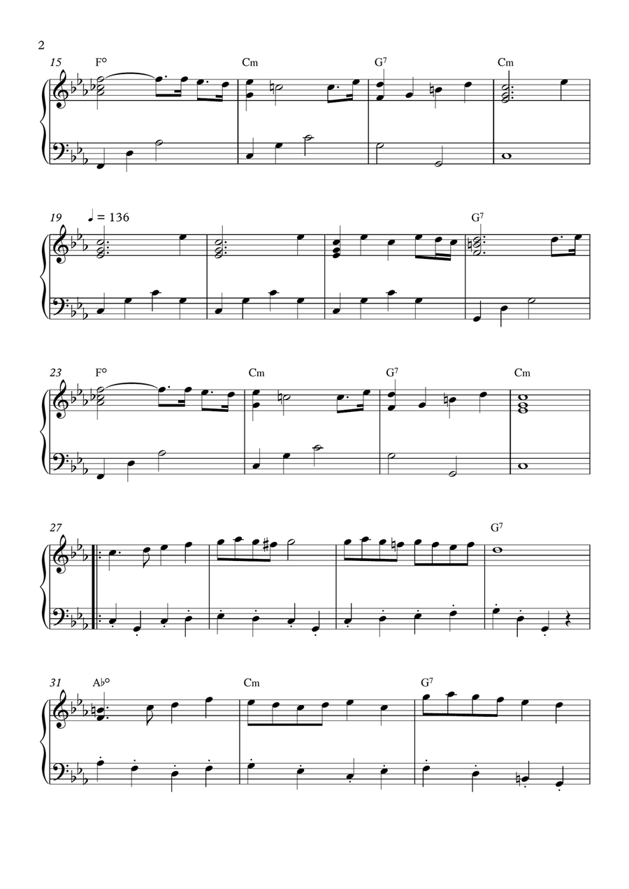 Carnaval De Paris Easy Piano scores gallery preview page 2