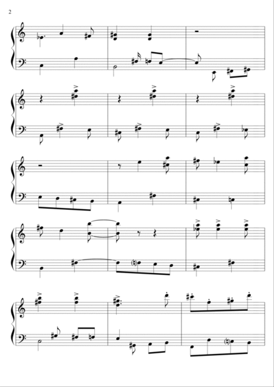 Chorinho pra Diva Piano Solo scores gallery preview page 2