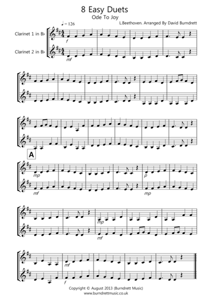 8 Easy Duets for Clarinet image number null