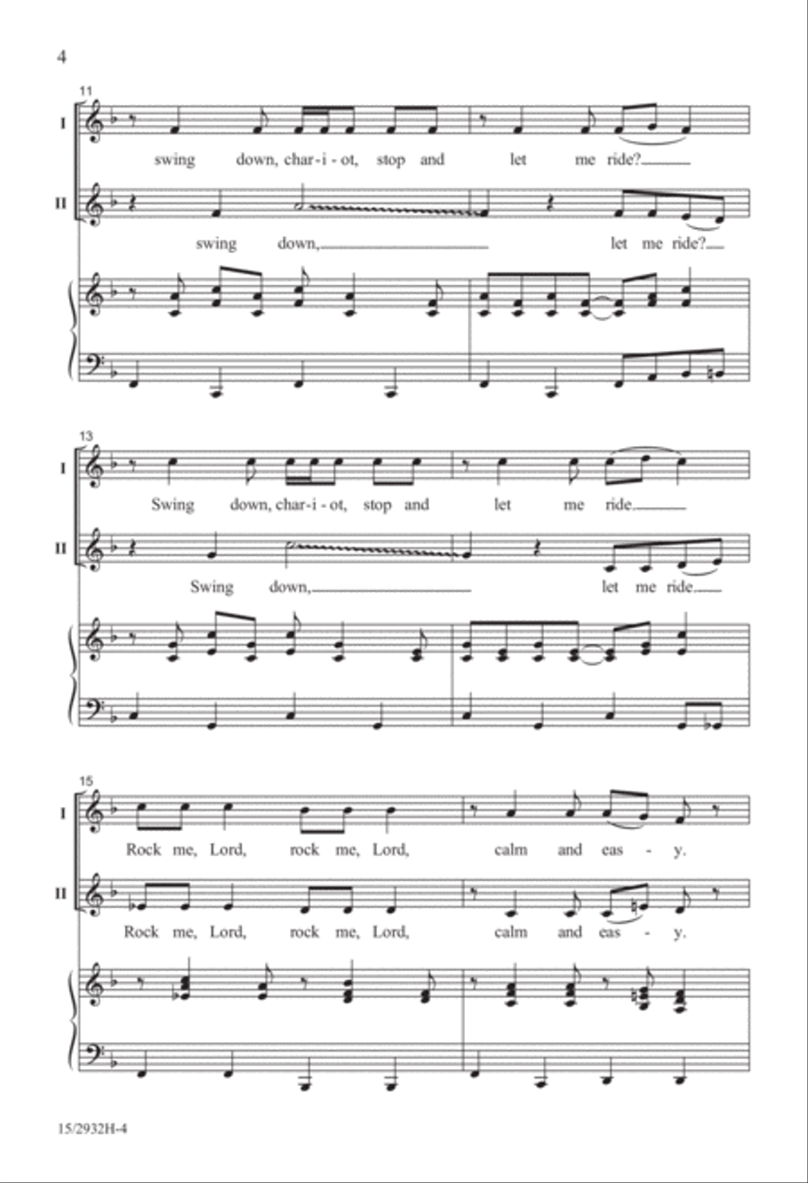 Swing Down, Ezekiel! 2-Part scores gallery preview page 5