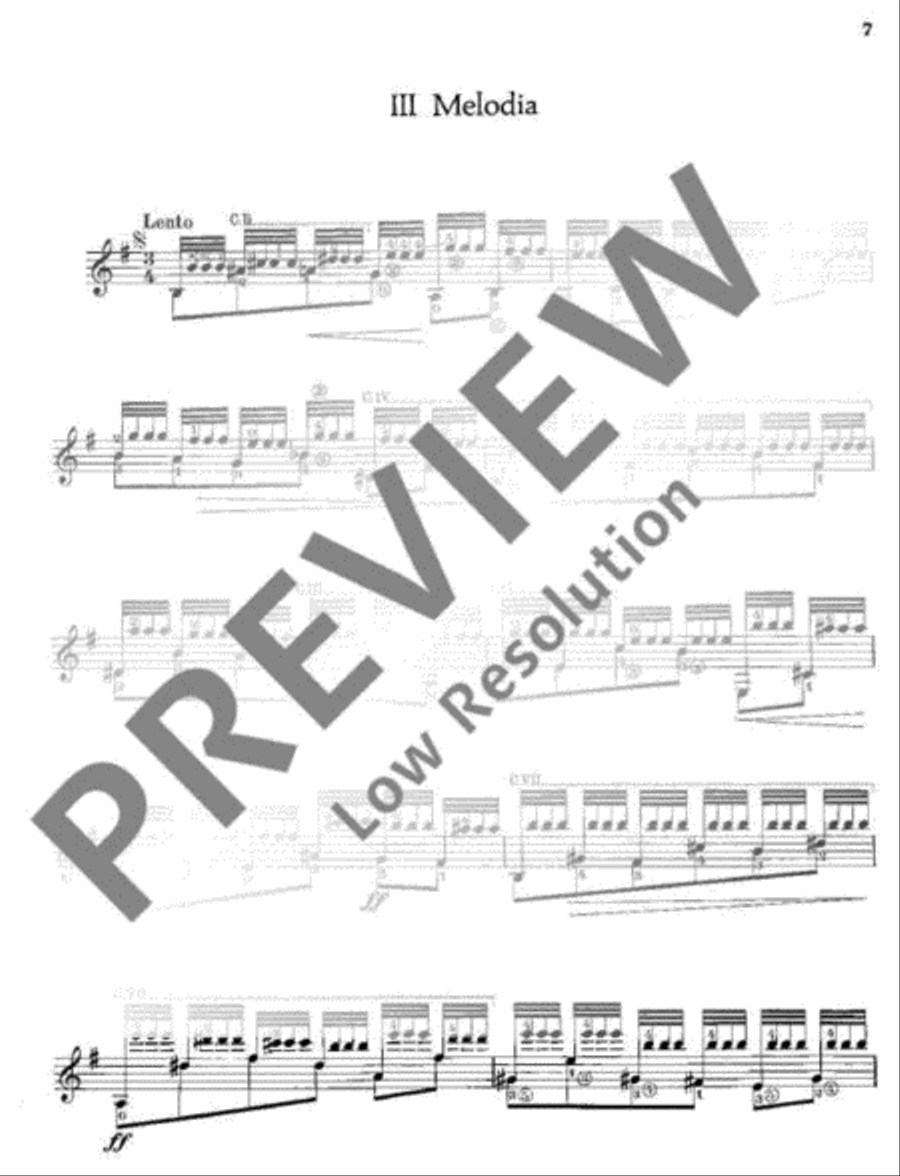 Pièces caractéristiques Classical Guitar scores gallery preview page 8