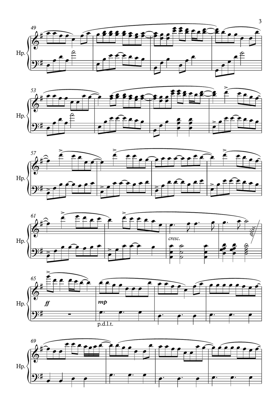 Just Give Me A Reason Just Give Me A Reason Harp scores gallery preview page 3