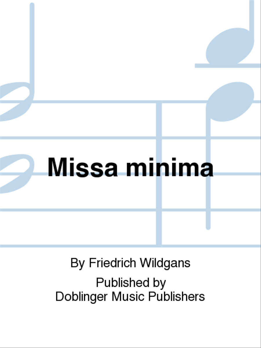 Missa minima Voice scores gallery preview page 1