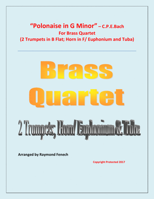 Polonaise - For Brass Quartet (2 Trumpets in B Flat, Horn in F/ Euphonium and Tuba)