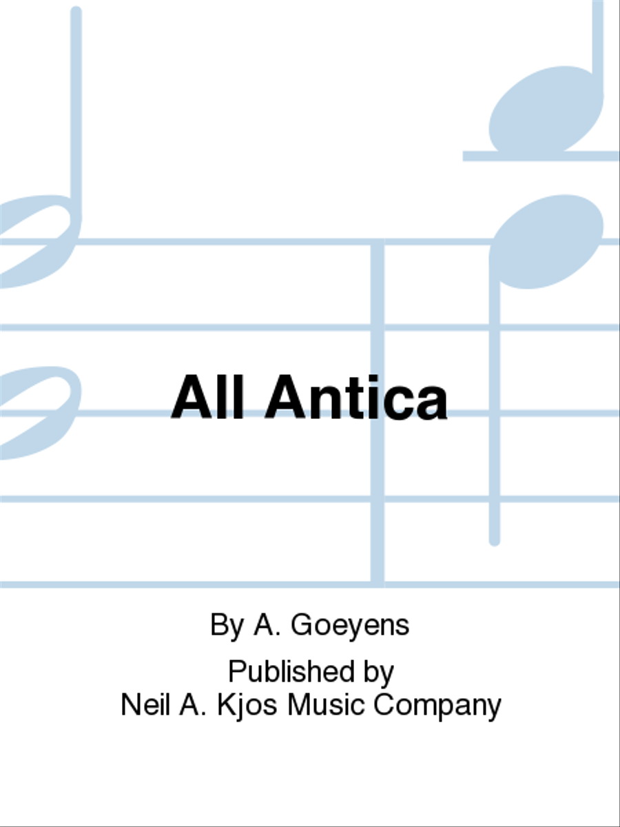 All Antica All Antica Piano Accompaniment scores gallery preview page 1